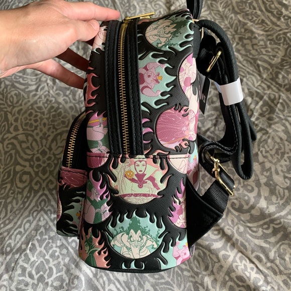 Disney Villains AOP Mini Loungefly Backpack - Picture 2 of 6